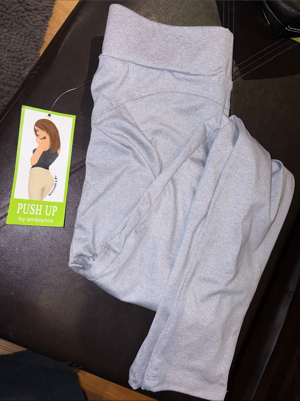 Ambiance Push Up High-Waist Leggings — Light Gray